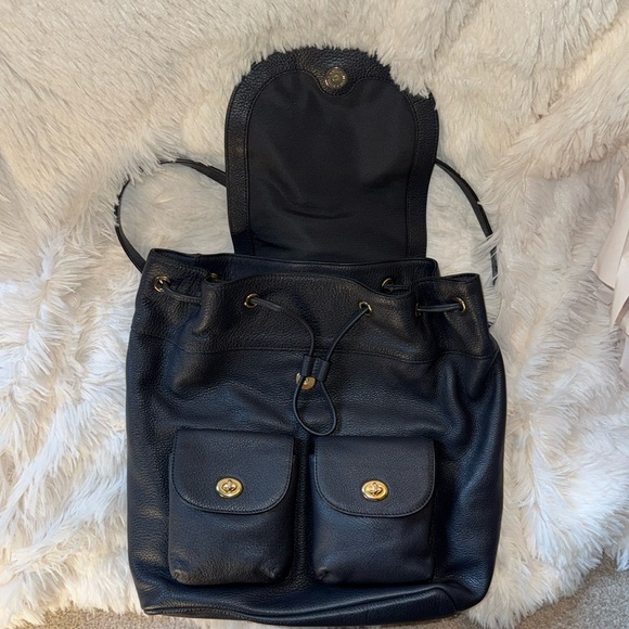 Coach NWOT Billie pebble backpack in Midnight - Picture 10 of 13